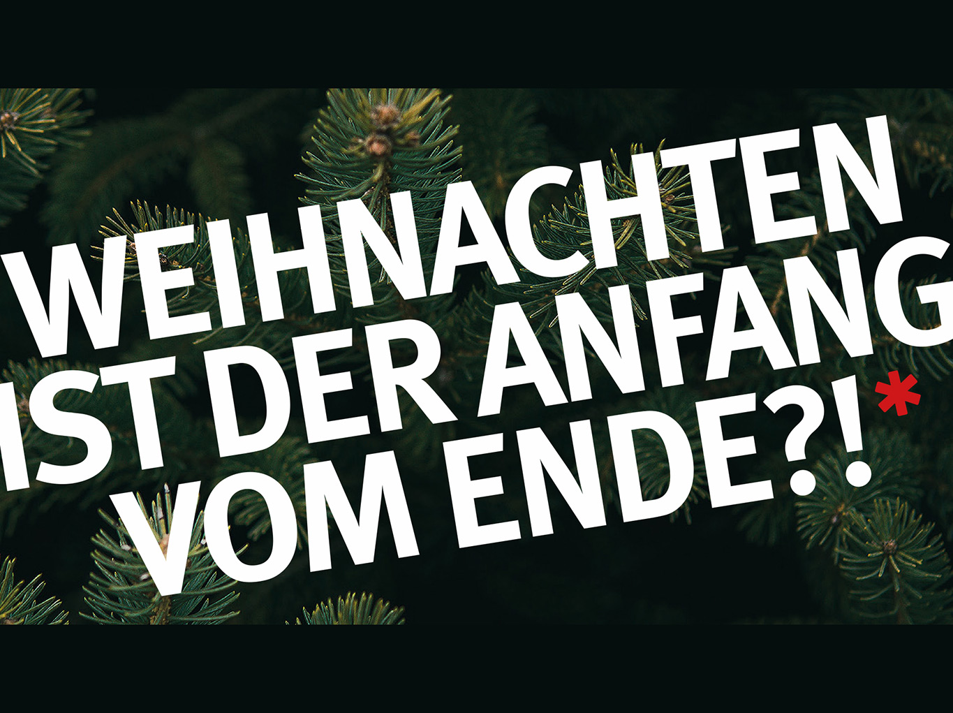 Weihnachten ist der Anfang vom Ende?! ChristusGemeinde